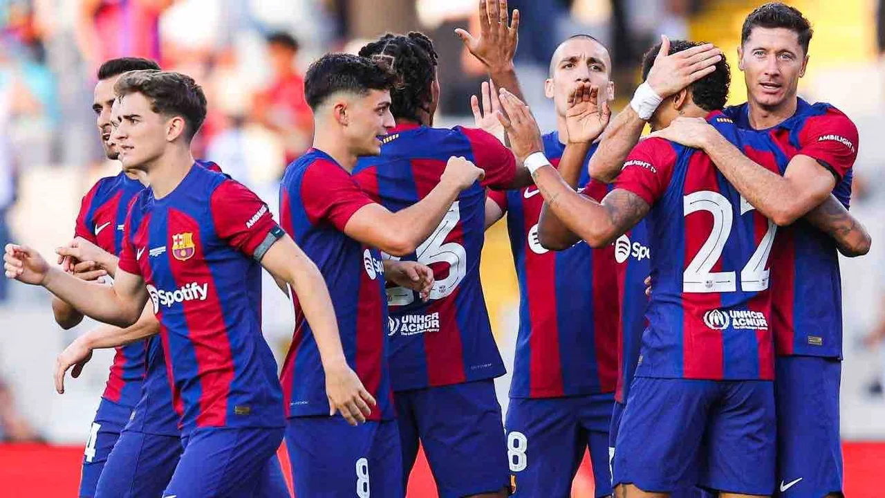 الدوري الإسباني.. برشلونة يتفوق على إسبانيول 2\0 في الشوط الأول